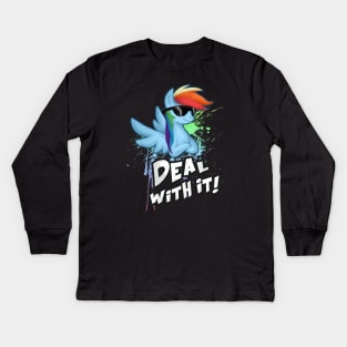 My Little Pony - Rainbow Dash - Deal With It Kids Long Sleeve T-Shirt